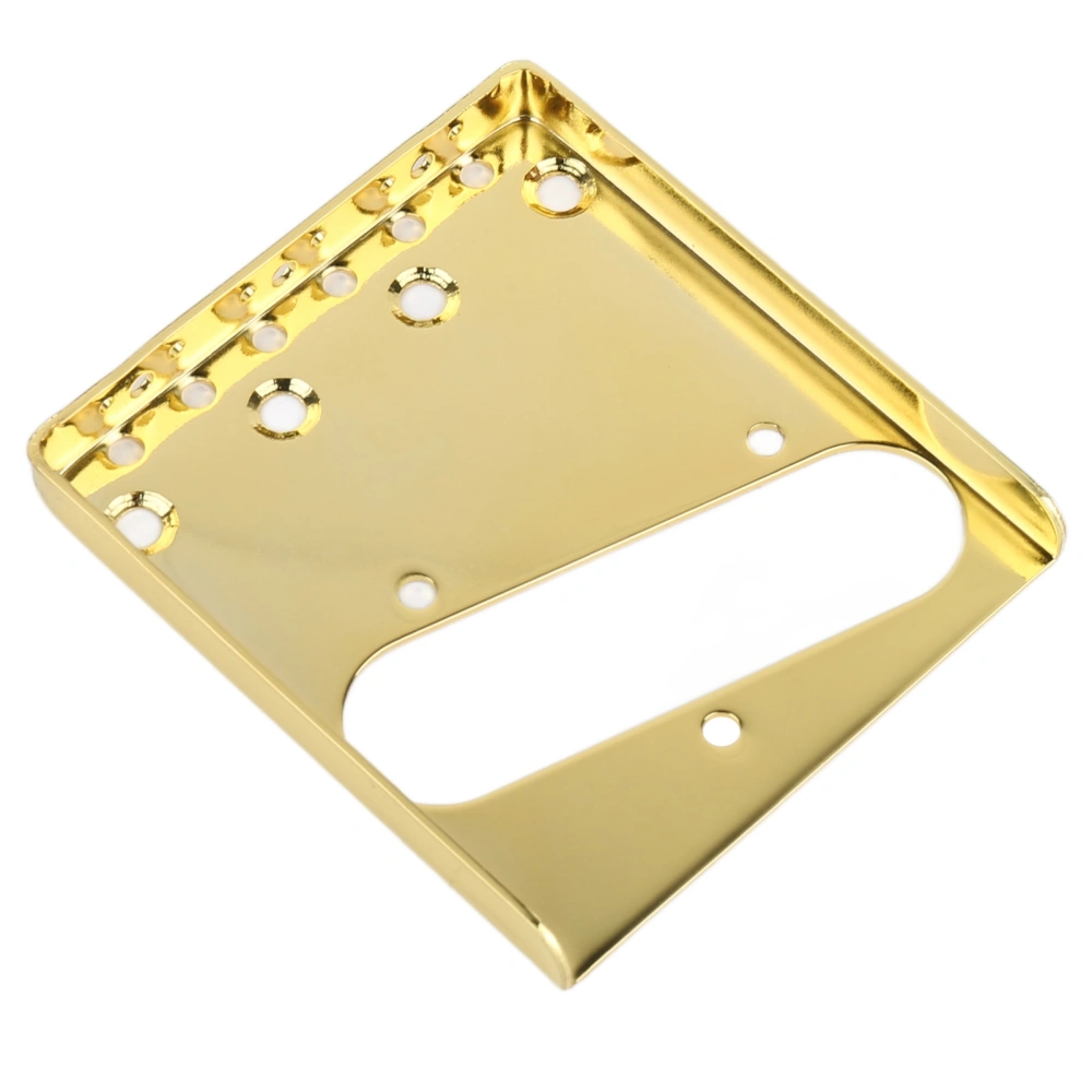 4 String Guitar Saddle Bridge Plate Intonation Adjustment Decorative Electric Guitar Bridge Plate GA395 Gold