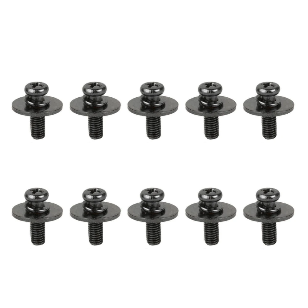 10Pcs Drum Set Lug Screw Replacement Metal Musical Instrument Drum Kit Ear Claw Hook Mount Screw Accessory Black