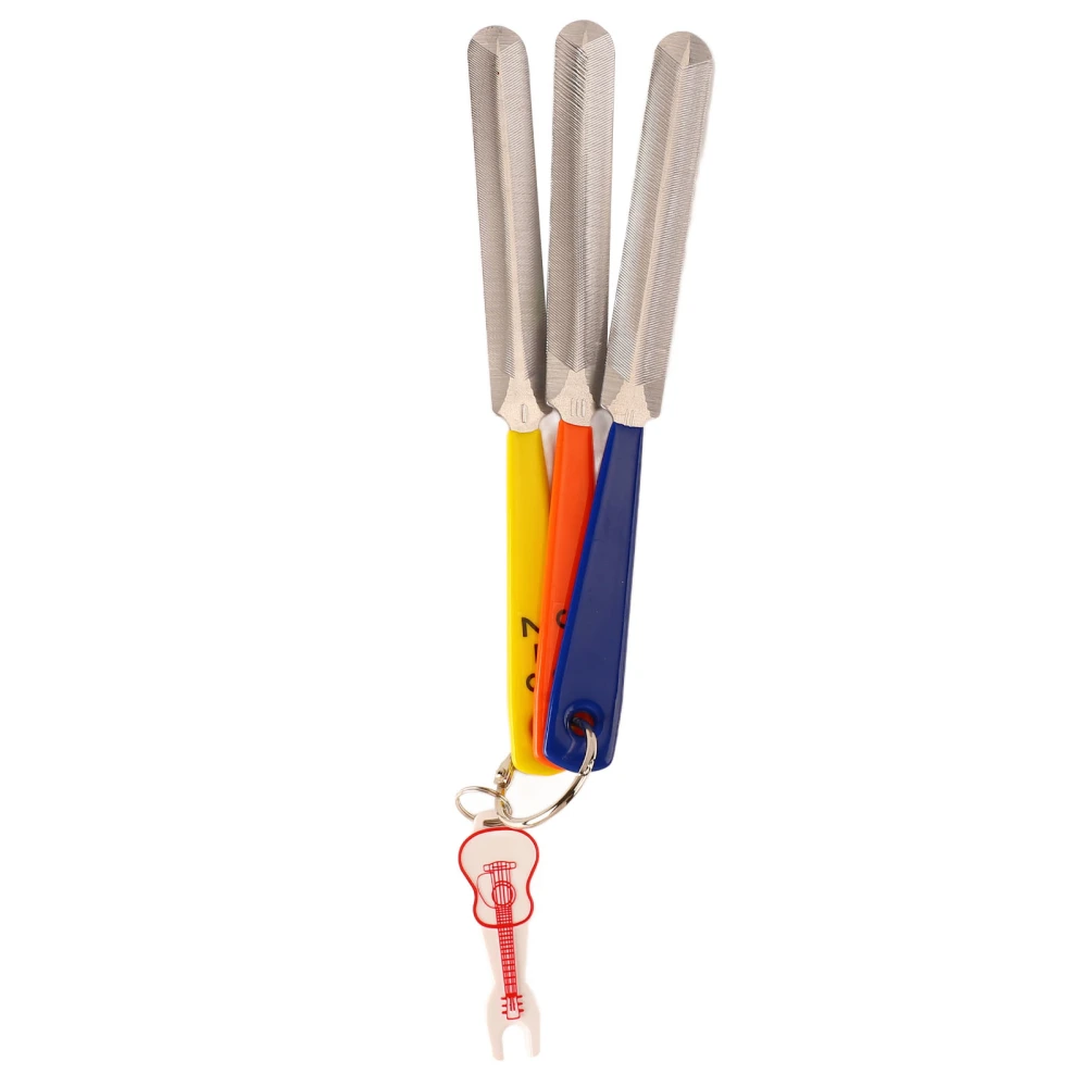 Guitar Nut Slotting File Stainless Steel Electric Guitar Nut File Set Portable String Pitch Adjustment Tool