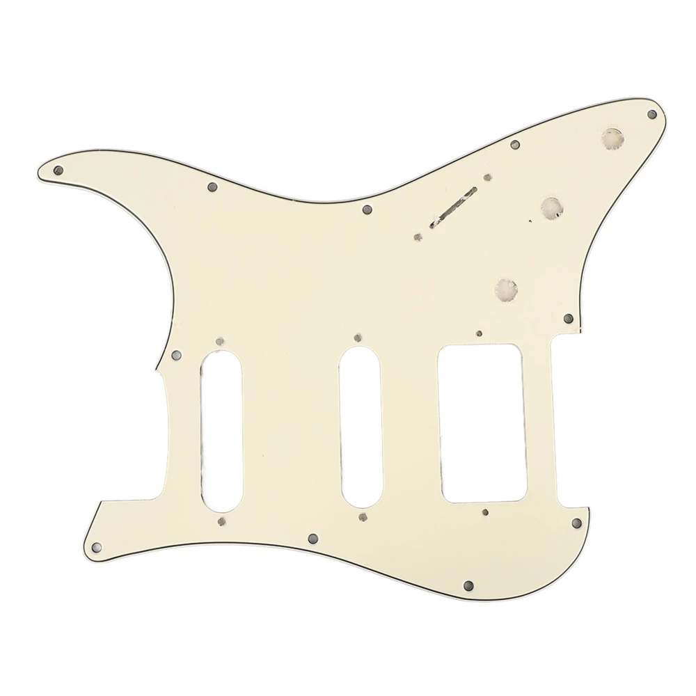 Electric Guitar Pickguard PVC Plastic Guard Scratch Board Front Plate Panel Cover Instrument Accessories Beige GSSH72