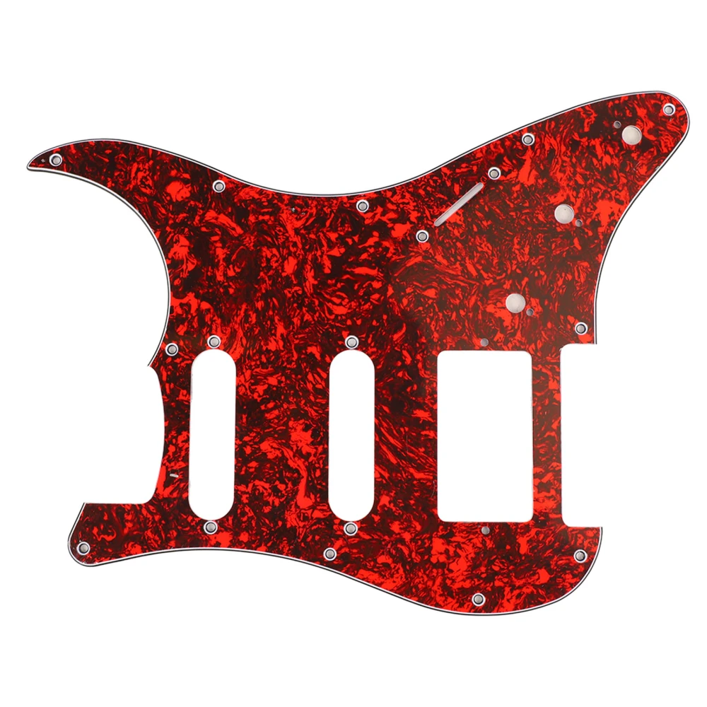 Electric Guitar Pickguard PVC Plastic Guard Scratch Board Front Plate Panel Cover Instrument Accessories Big Red Turtle Shell Color GSSH71