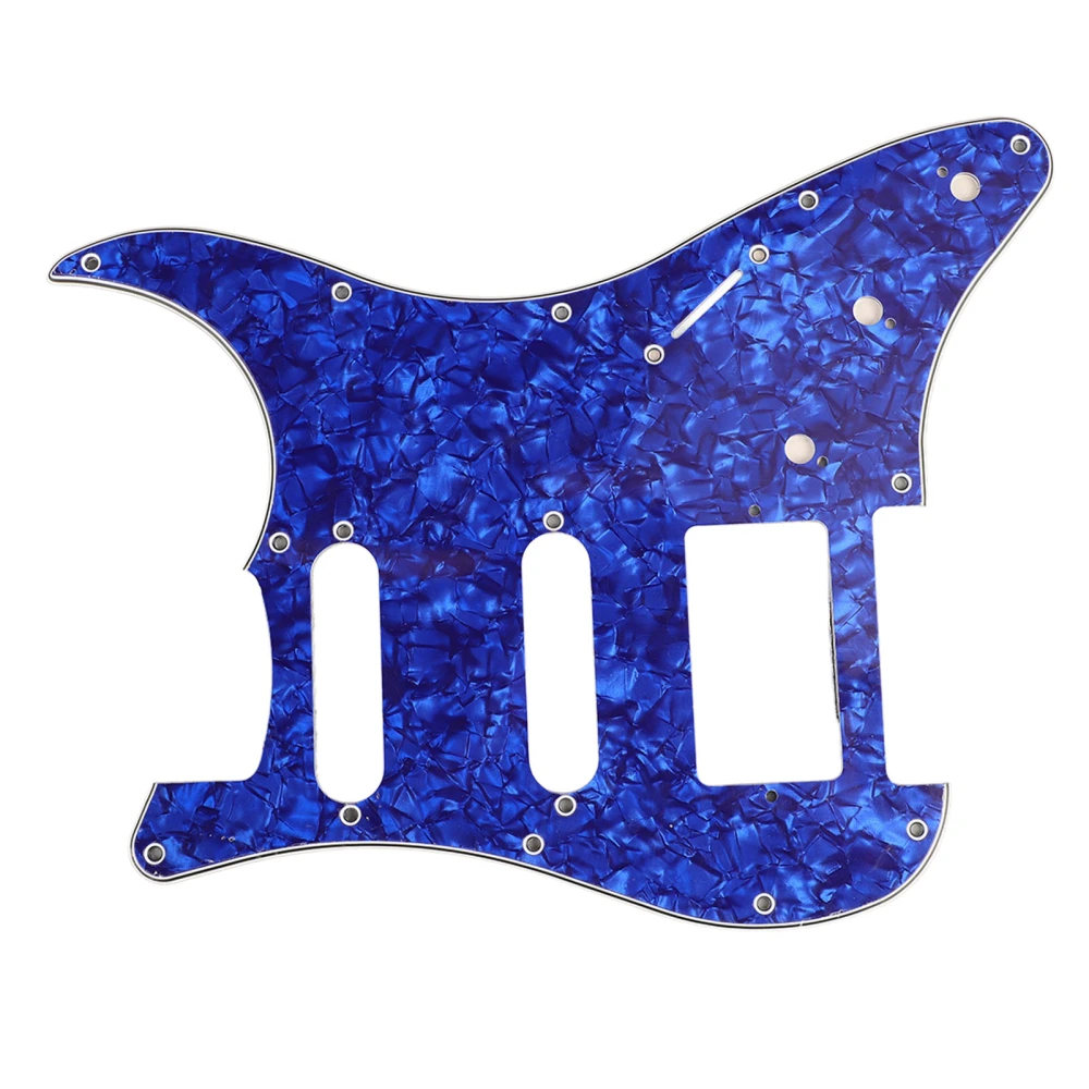 Electric Guitar Pickguard PVC Plastic Guard Scratch Board Front Plate Panel Cover Instrument Accessories Blue Pearl Color GSSH63