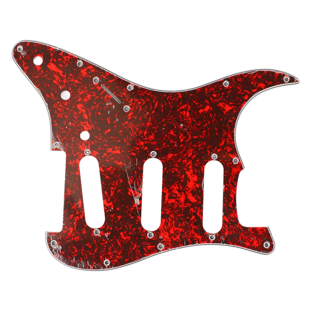 Guitar Pickguard Replacement Aluminum Foil Shielding PVC Scratch Protection Guitar Guard Plate GSSS34