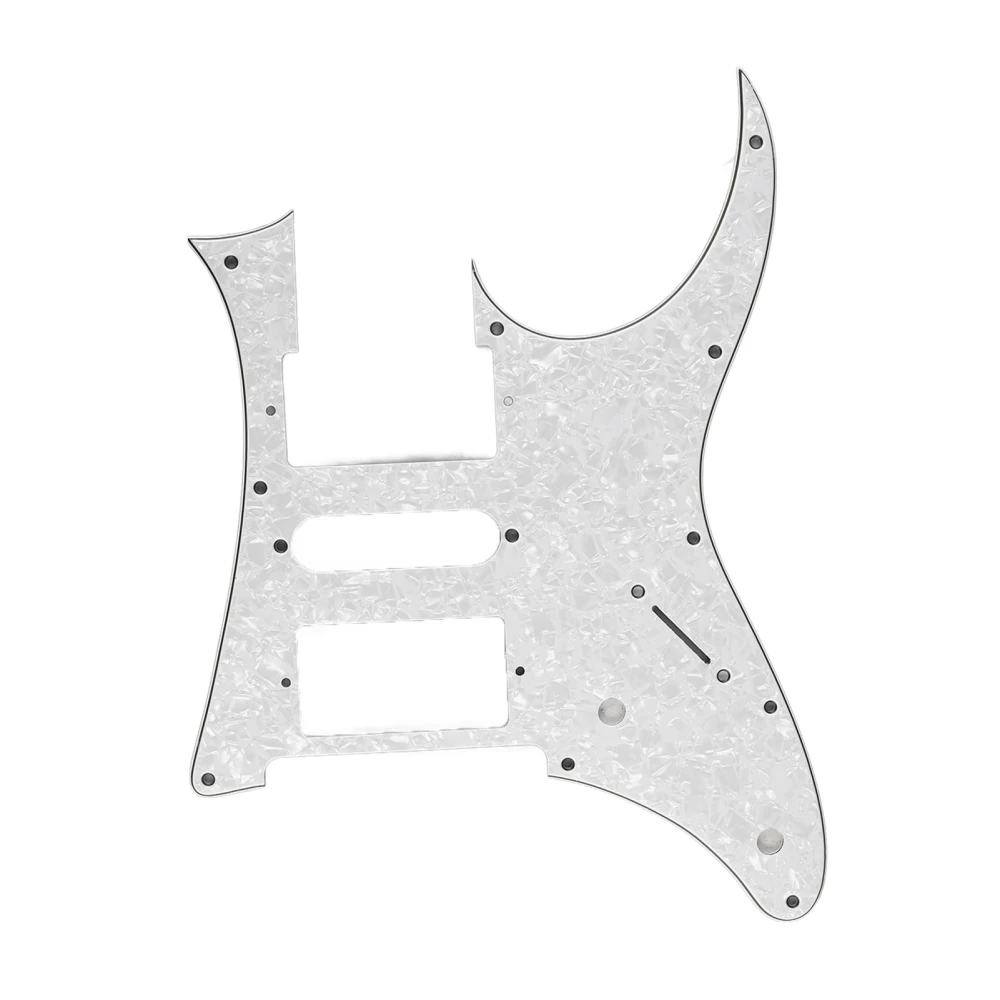 Guitar Pickguard PVC Anti Scratch Guard Plate Sheet Bass Musical Instrument Accessory for ST Guardplate White Pearl GQD10