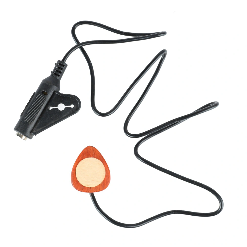 Piezoelectric Pickup with Heart Shape Pick Contact Microphone Transducer for Guitar Violin Ukulele Mandolin