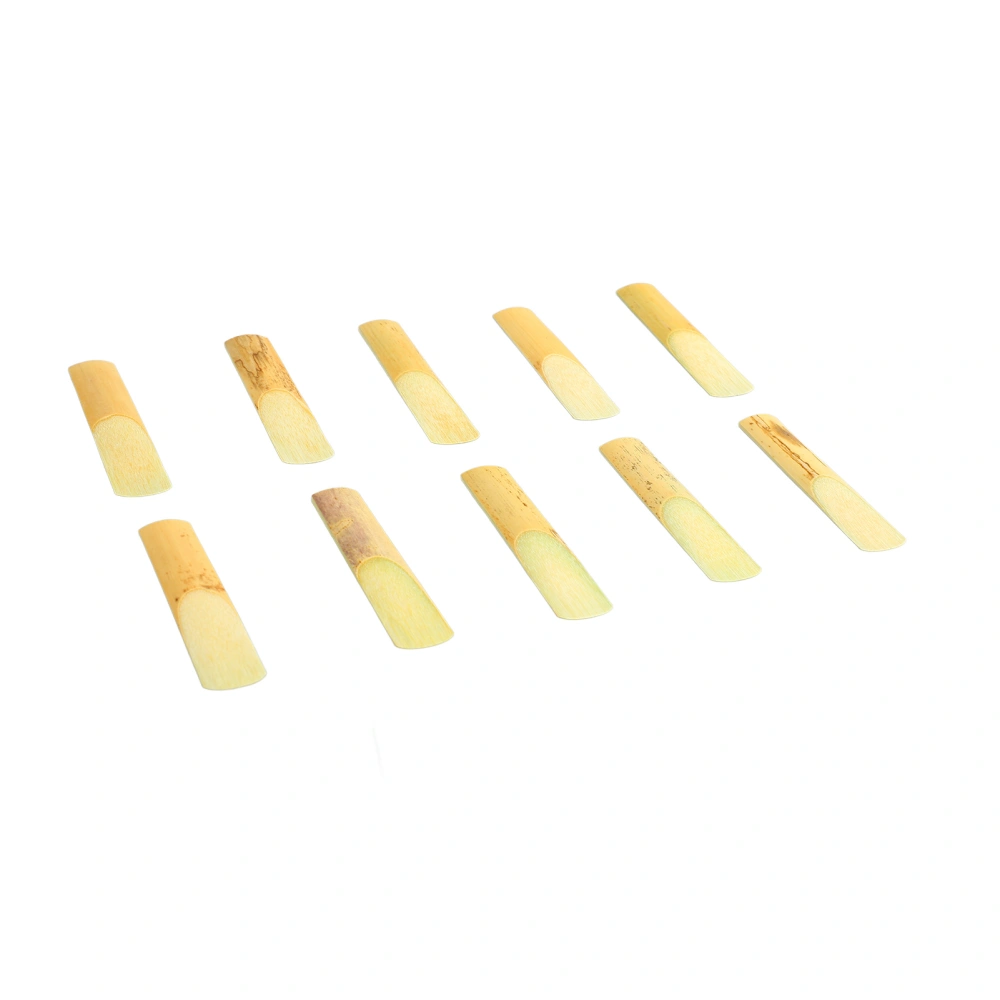 10Pcs Alto Saxophone Reed Flat Eb Sax Reeds Instrument Accessory Set Kit for Replacement Size 3