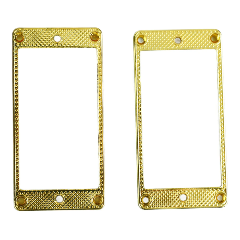 2PCS Guitar Pickup Frame Metal Bridge and Neck Pickups Cover Frame for Musical Instruments