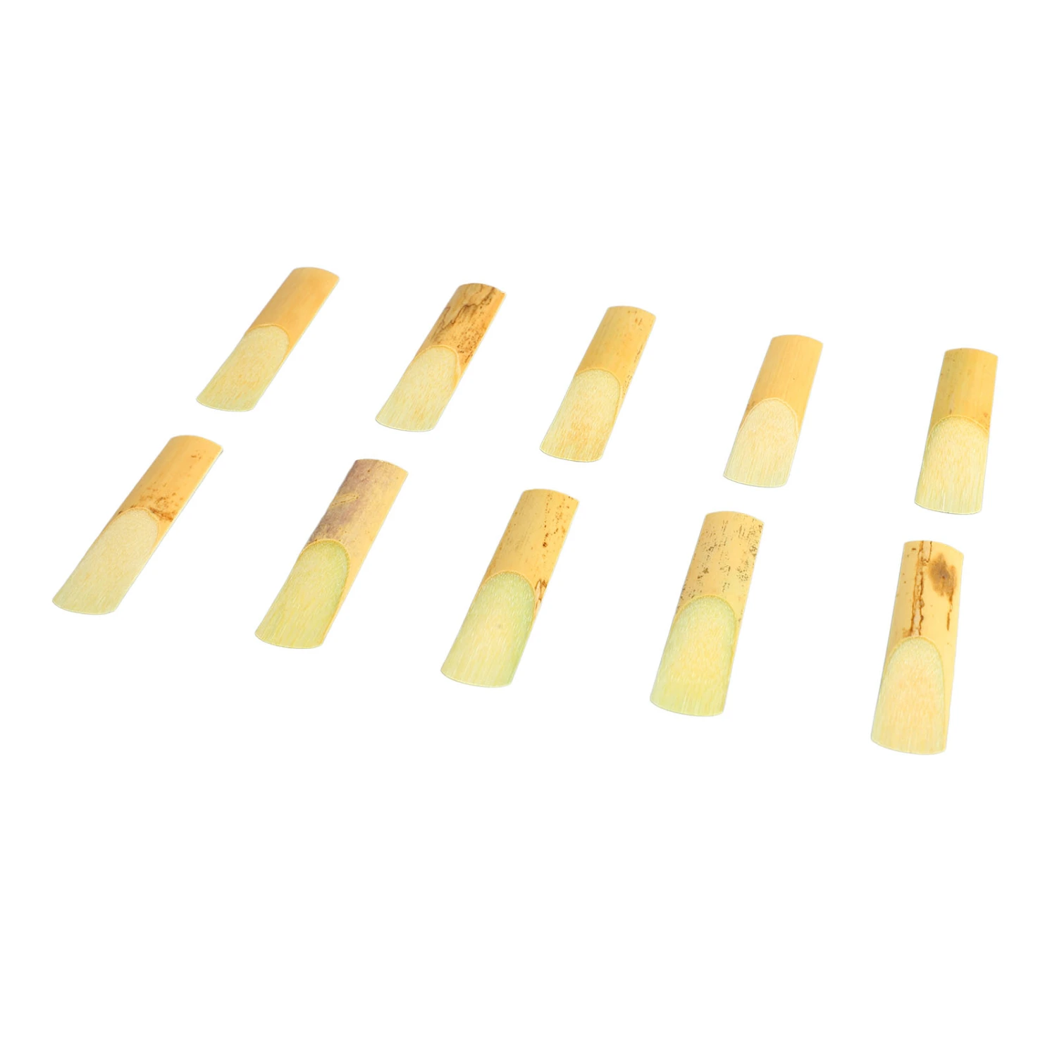 10 Pcs Alto Saxophone Reed Professional Traditional Reed Accessory for Alto Saxophone Strength No. 2.5