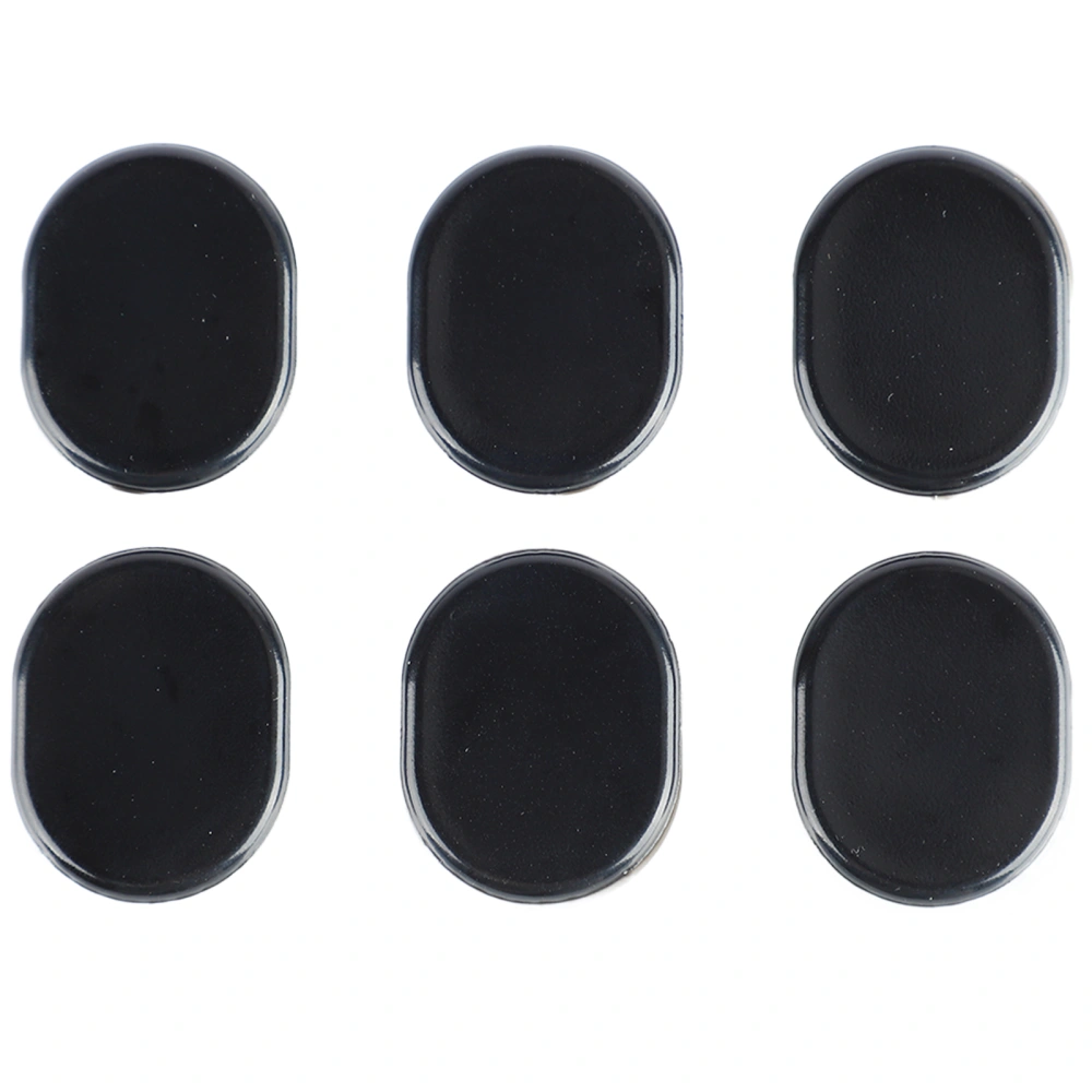 6 Pcs Drum Dampener Silicone Soft Gel Pads Reduce Volume Drum Silencers for Home Practice Black