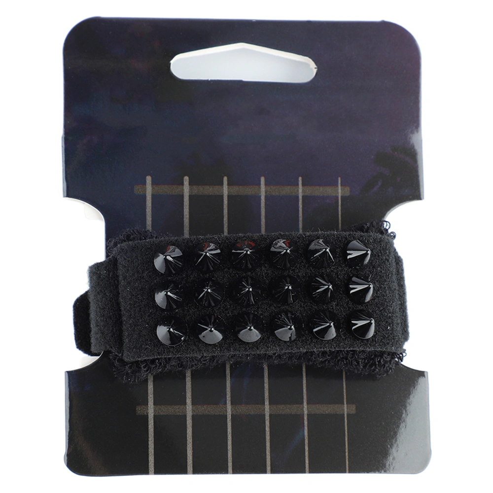 Guitar String Dampener Muter Pure Cotton Guitar Fretboard Wrap Electric Bass String Mute Band Black (20cm/7.9in)