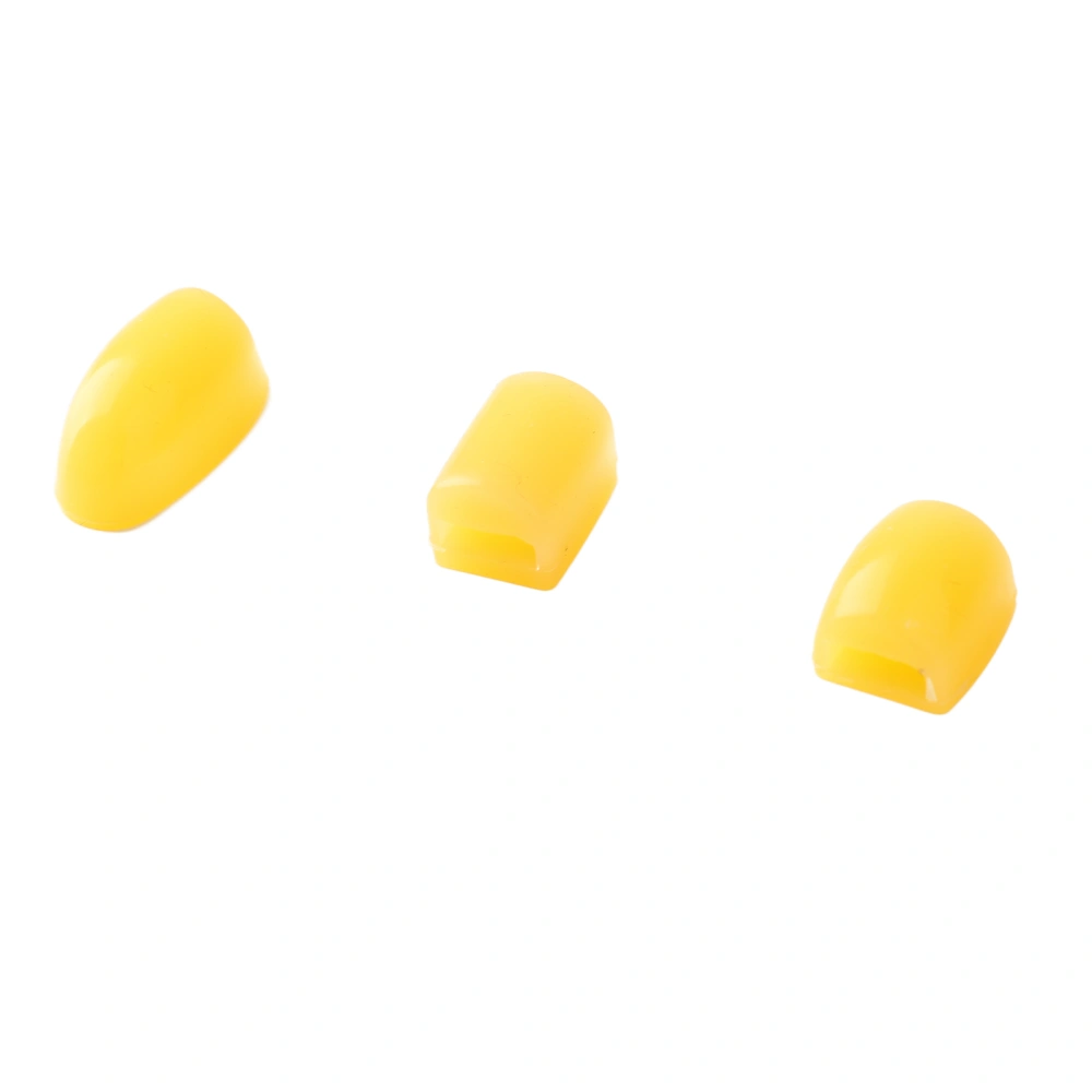 3PCS Saxophone Key Covers Silicone Sax Side Button Pads Palm Key Risers Wind Instrument Parts CC20 Yellow