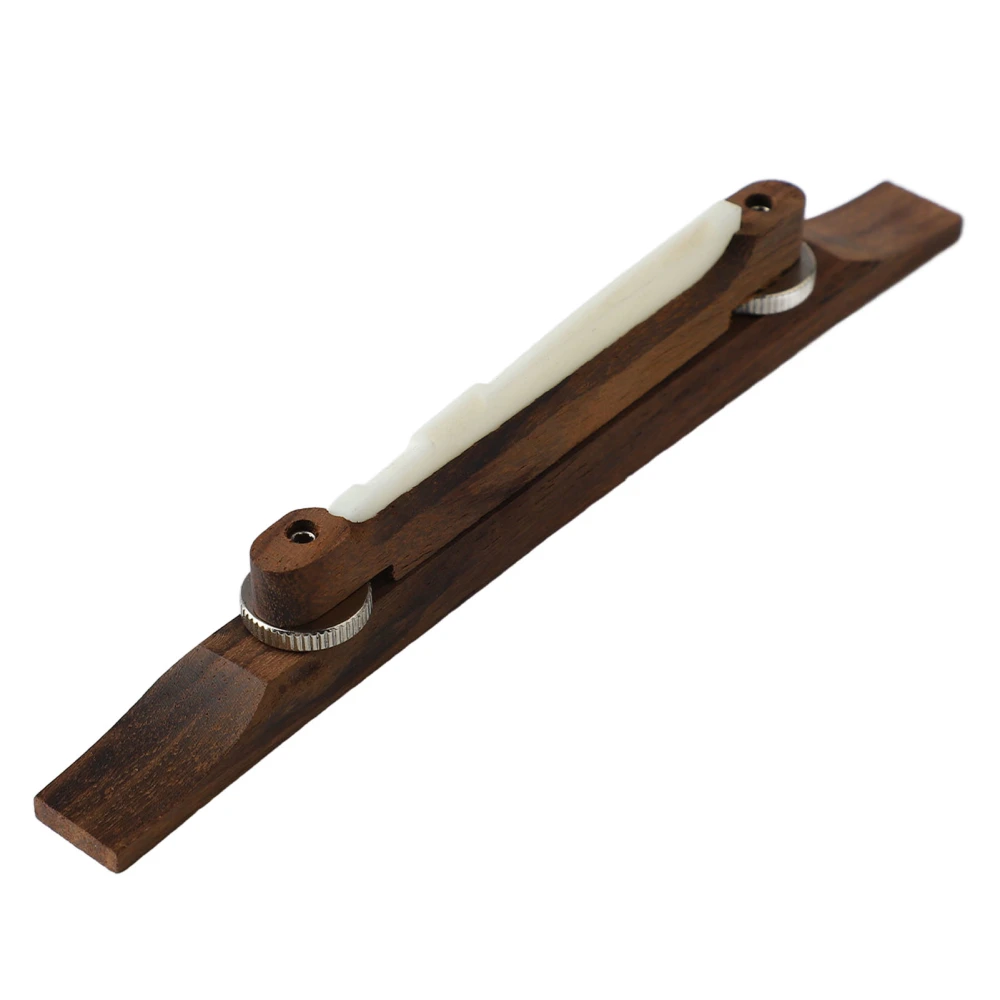 Guitar String Bridge Height Adjustable Wood Bridge Replacement Musical Instrument Accessory