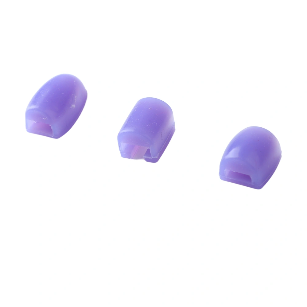 3PCS Saxophone Key Covers Silicone Sax Side Button Pads Palm Key Risers Wind Instrument Parts CC22 Purple