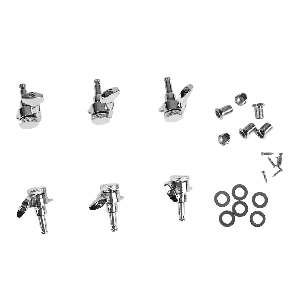 Locking String Tuning Peg Machine Head Small Stringed Instrument Tuner for Electric Guitar 6L with Lock GC401O