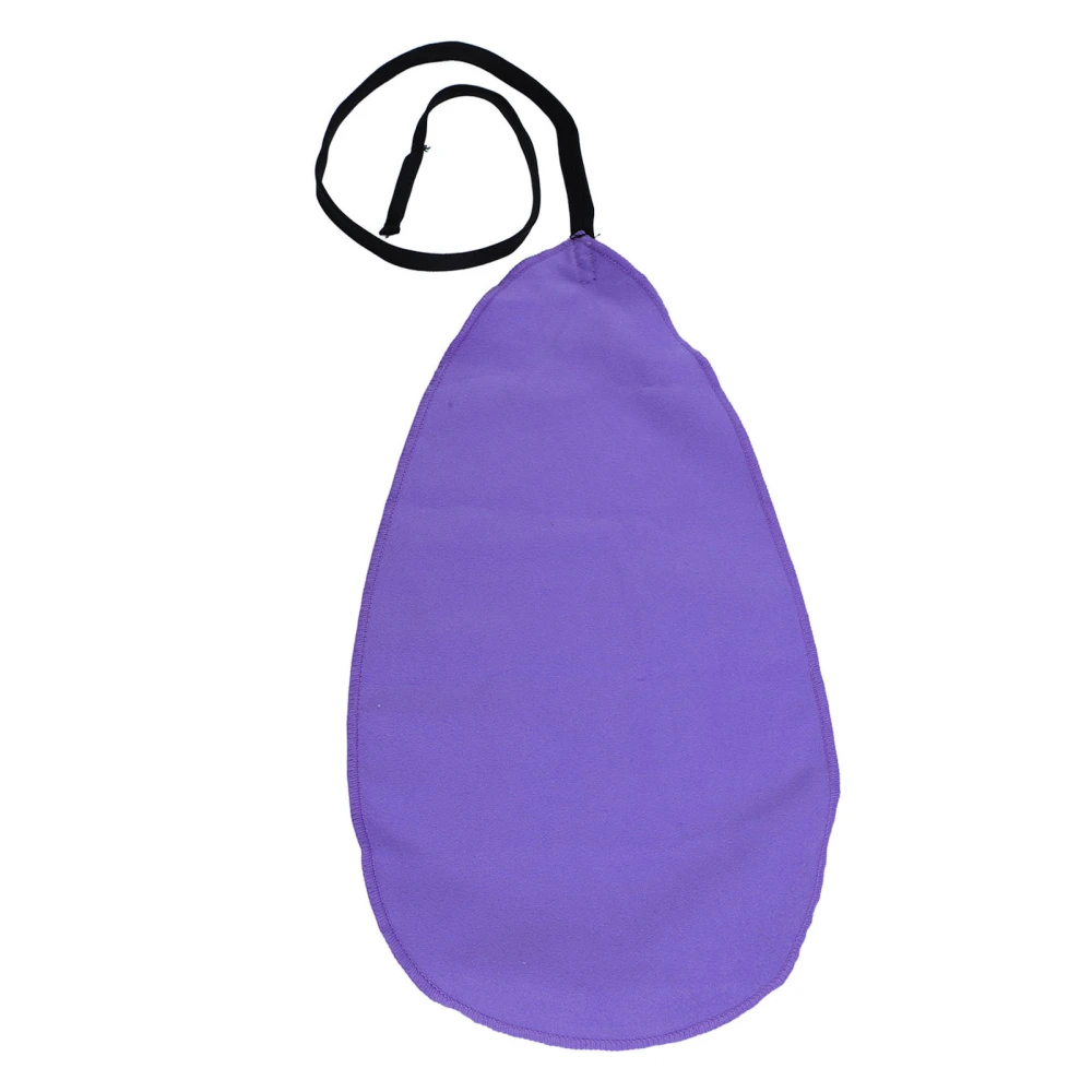Tube Cleaning Cloth A Shape Soft Anti Scratch Artificial Suede Cleaning Cloth for Flute Clarinet Saxophone Soprano Purple