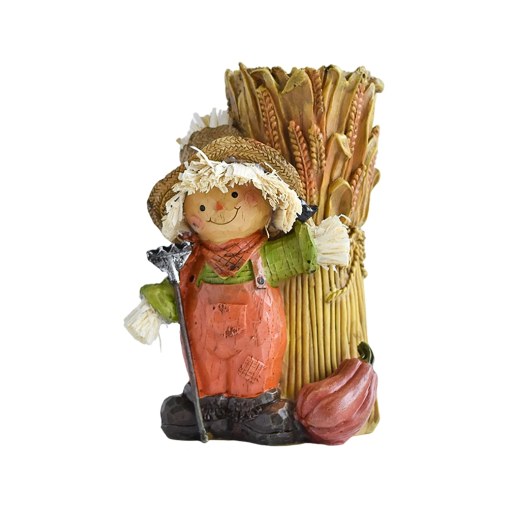 Halloween Figurines, Resin Candle Holder Desktop Thanksgiving Ornament