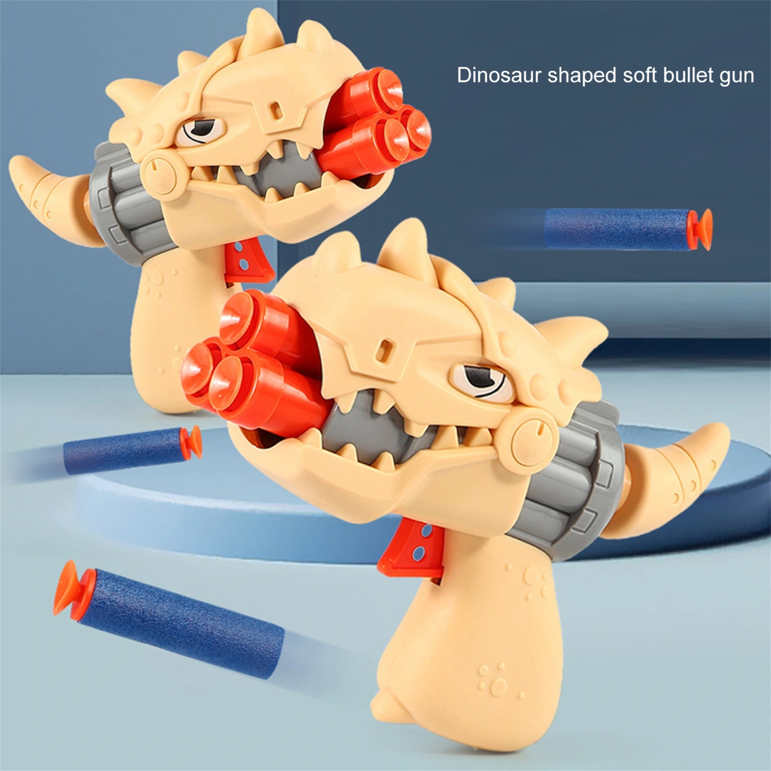 Kids Dinosaur Shooting Toy, Soft Bullet Indoor Outdoor Shooting Game