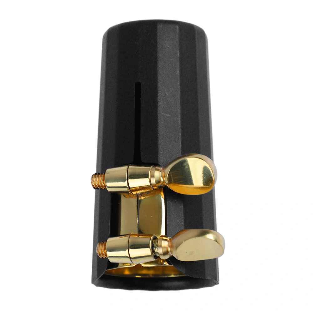 Saxophone Mouthpiece Cap Double Screw Gold Ligature Cap Clip Fastener Alto Sax Accessories