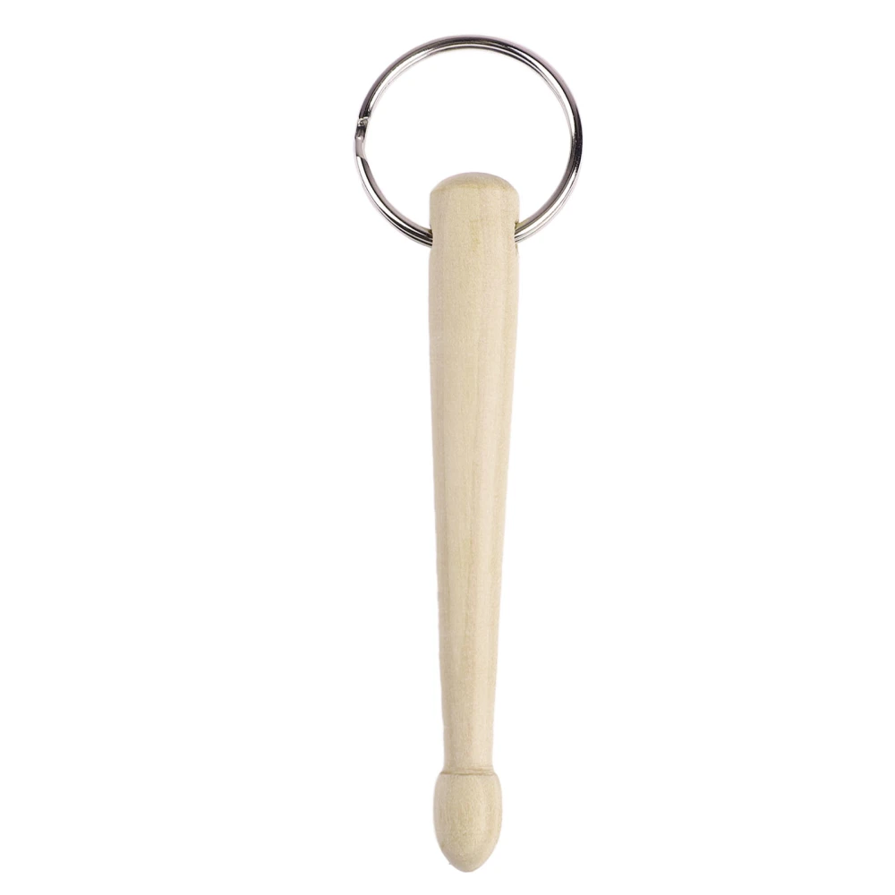 Key Chain Beech Wood Small Lightweight Drumstick Shape Delicate Keychain Bag Hanging Decoration Single Stick