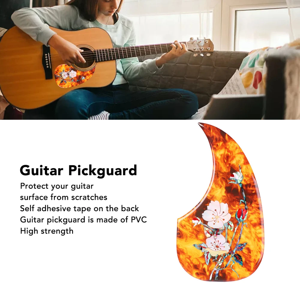 GQ459 Guitar Pickguard PVC Material Anti Scratch Pickguard Guitar Replacement Parts