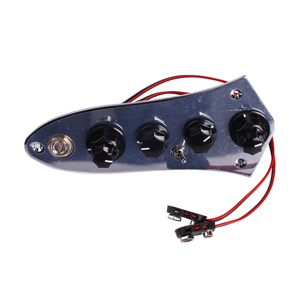 Fully Loaded Control Plate Pre Wired with Wiring Harness for Jazz Bass Passive Active Switching Instrument Accessories
