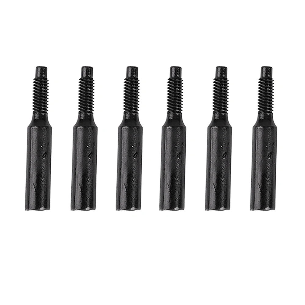 6 Pcs String Locking Screw Black Metal Anti Breakage Guitar Tremolo Bridge Saddle Screws