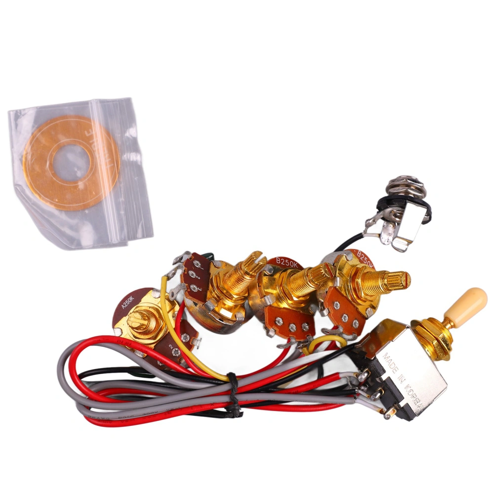 Guitar Potentiometer 18mm A500K B500K Volume Control Instrument Accessory for Replacement