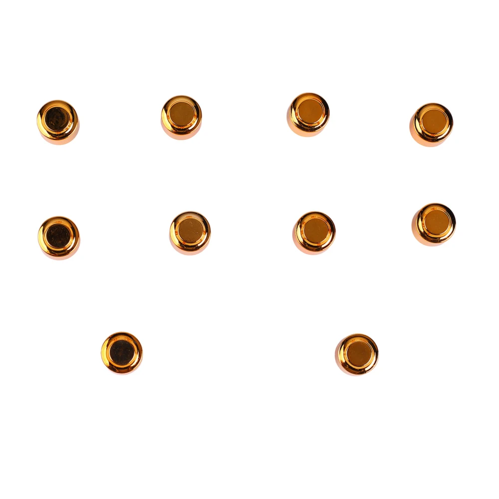 10PCS Electric Guitar Pickup Switch Tip Gold Round Retro Plastic Toggle Switch Knob Tip for 3 Way 5 Way