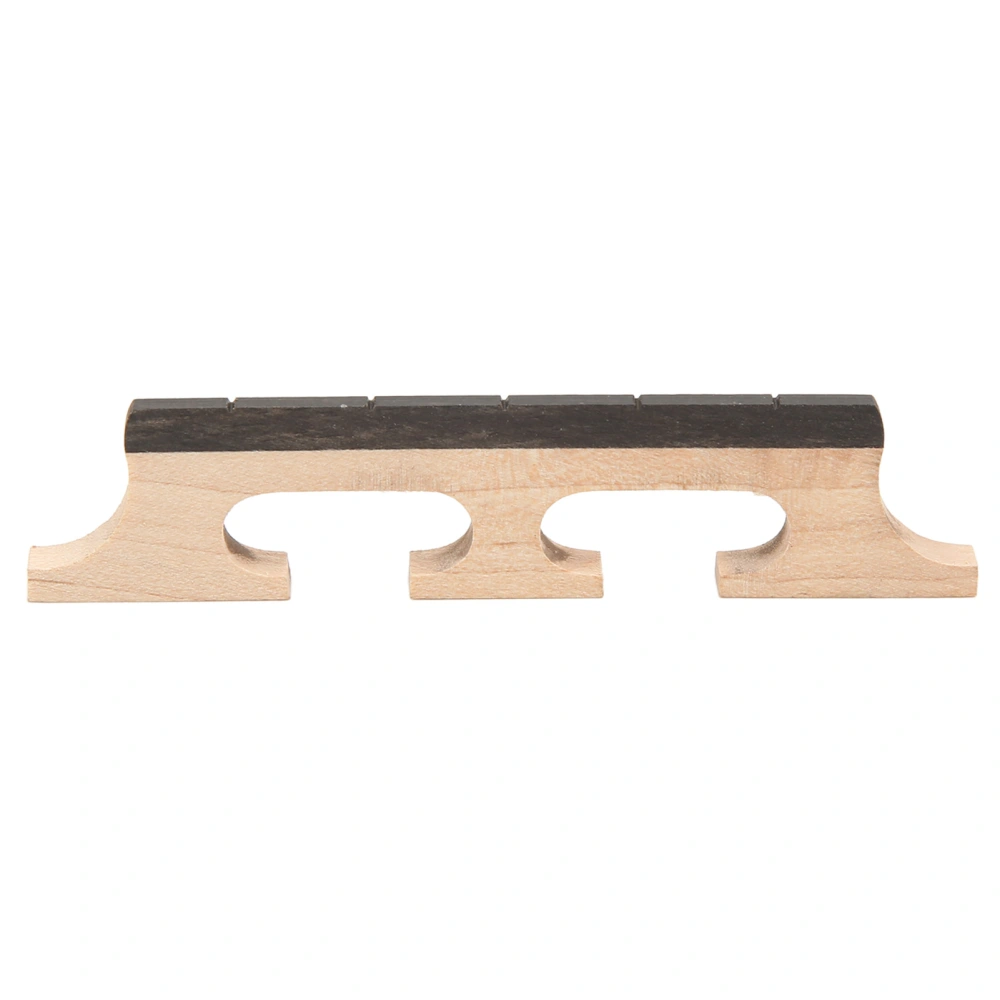 Banjo Bridge Maple Sturdy Lightweight Stable Clear Voice Transmission Wooden Banjo Bridge Replacement