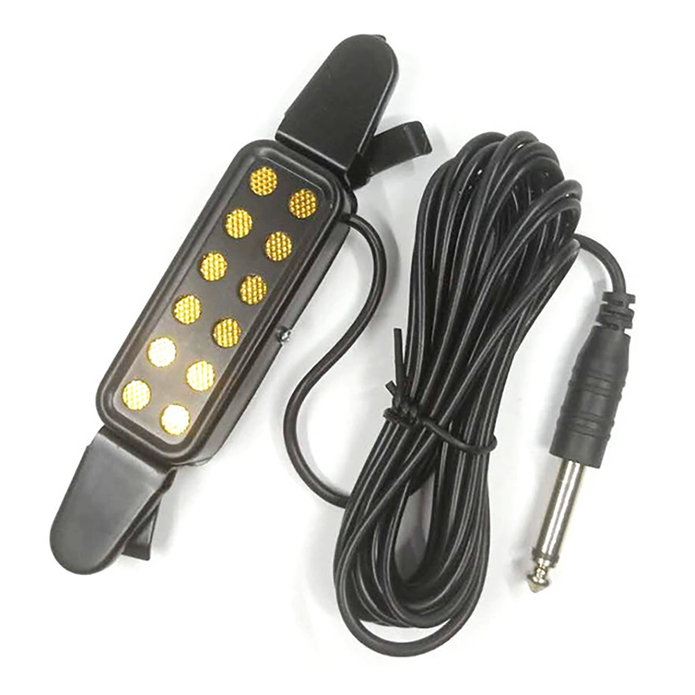 Acoustic Guitar Pickup Folk Guitars Punching Free Bayonet 12 Hole Magnetic Black