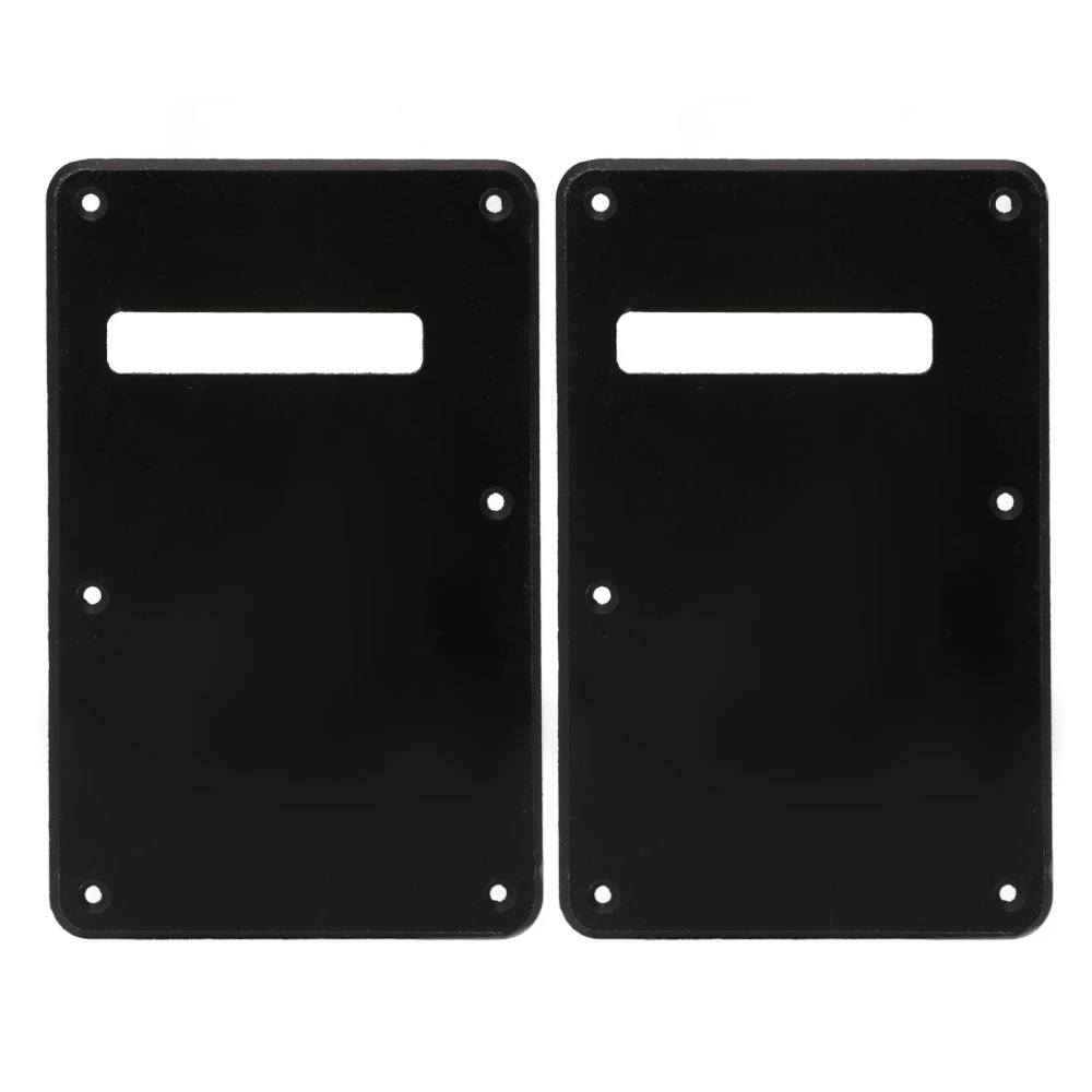 2Pcs Electric Guitar Backplate Pickguard Cover Music Instruments Parts Accessories Black