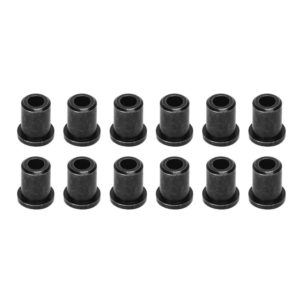 12PCS Guitar Through Body Ferrules Replacement Metal String Bushing for Electric Guitar Black