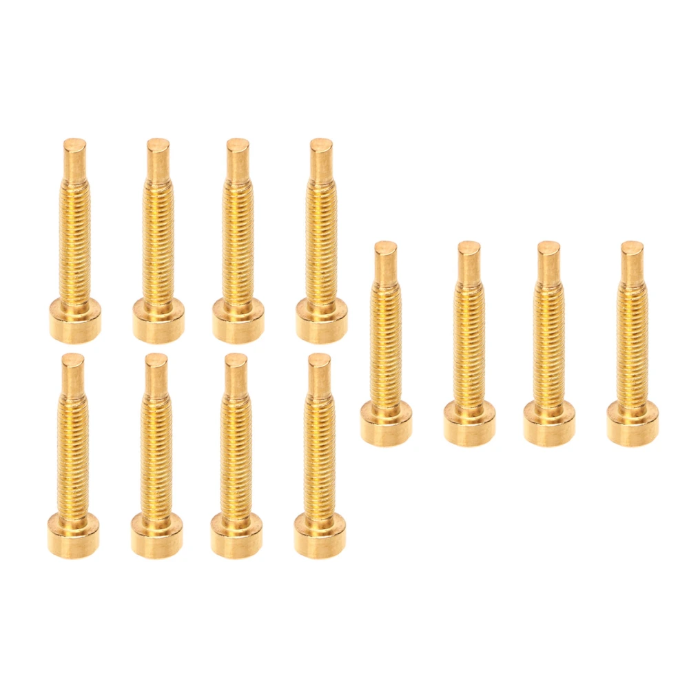 12Pcs Guitar Neck Mounting Screws Humbucker Pickup Accessories Bass Parts Hardware Gold