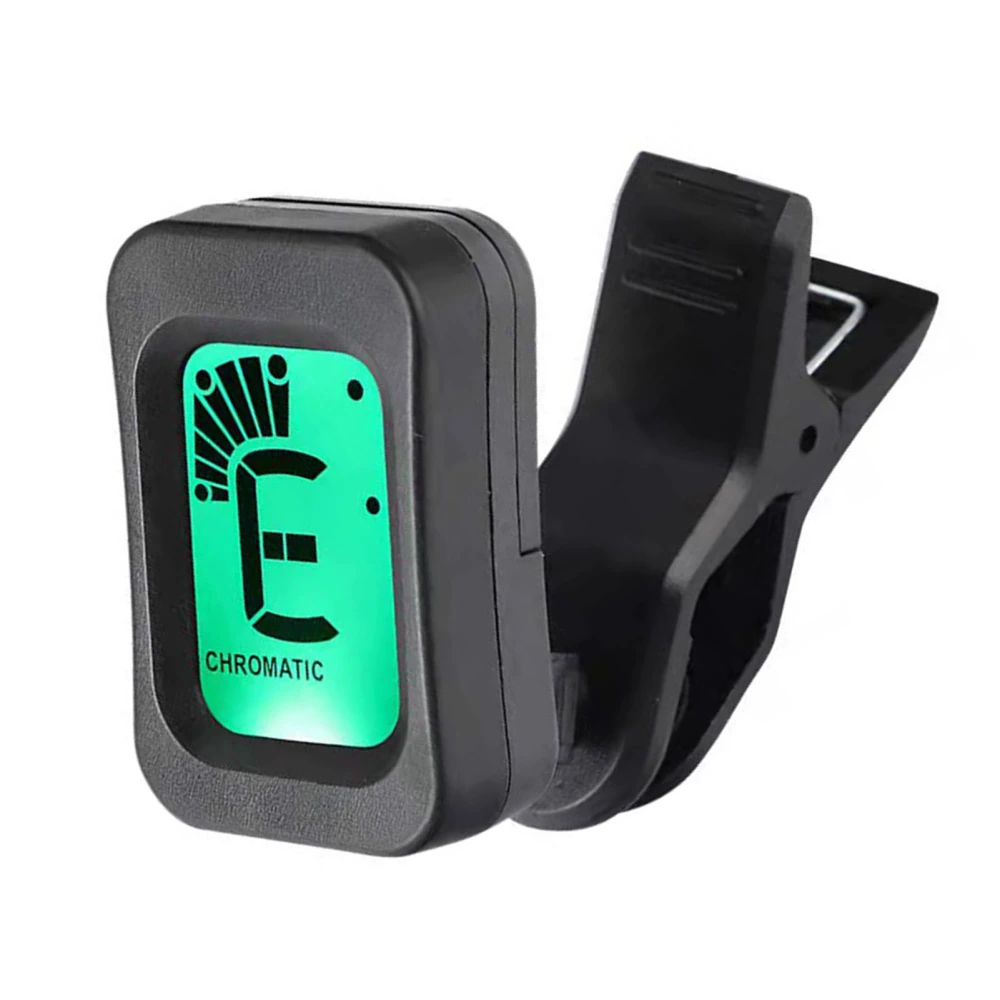 Guitar Tuner 12 Equal Temperament Multifunctional Clip On Electronic Tuner for Ukulele Bass Violin Tuner