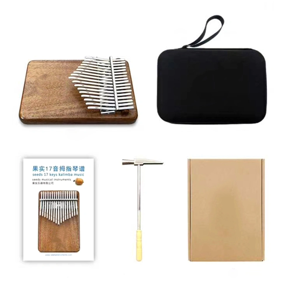 Thumb Finger Piano 17 Key Wood Board Easy Playing Professional Kalimba Thumb Piano C Key