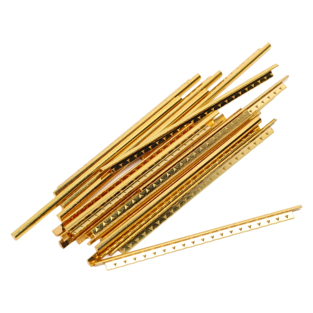 19Pcs Guitar Fret Wire Set Metal Pre Rounded Corner Design Electric Guitars Parts Accessories