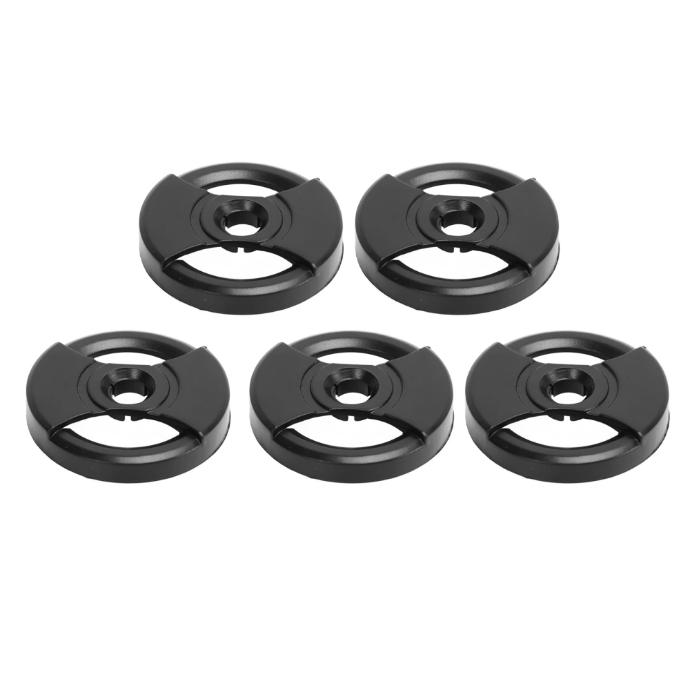 5PCS Plastic Record Adapters 45RPM Turntable Adapter Gramophone Accessories Black 1L50