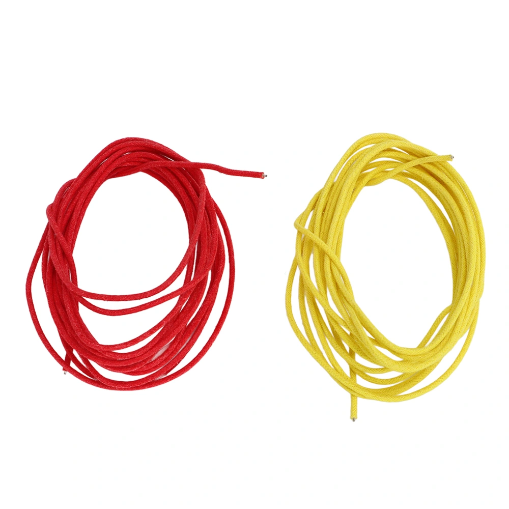 Guitar Metal Cable Metal Retro Style Professional Delicate Guitar Wire Red Yellow