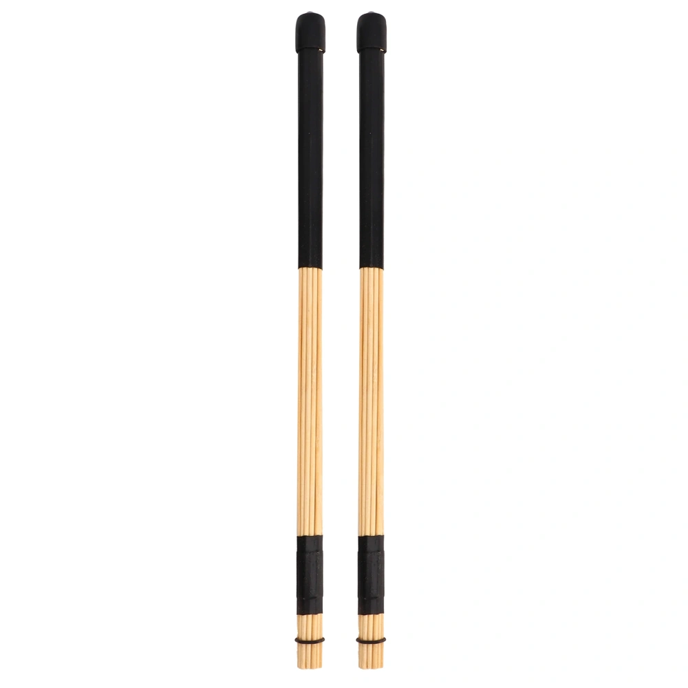 1 Pair of Bamboo Drumsticks Jazz Drum Stick Rods Percussion Instrument Accessories Black