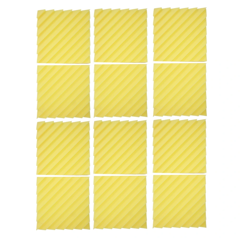 12PCS Acoustic Panel High Density Lightweight Soundproofing Studio Foam for Concert Hall