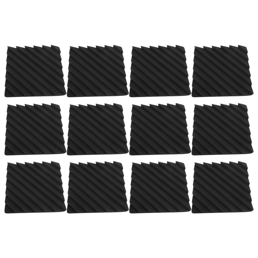 12 Pcs Sound Absorbing Foam High Efficiency Noise Reduction Acoustic Foam Panel Stylish Design Soundproof Board