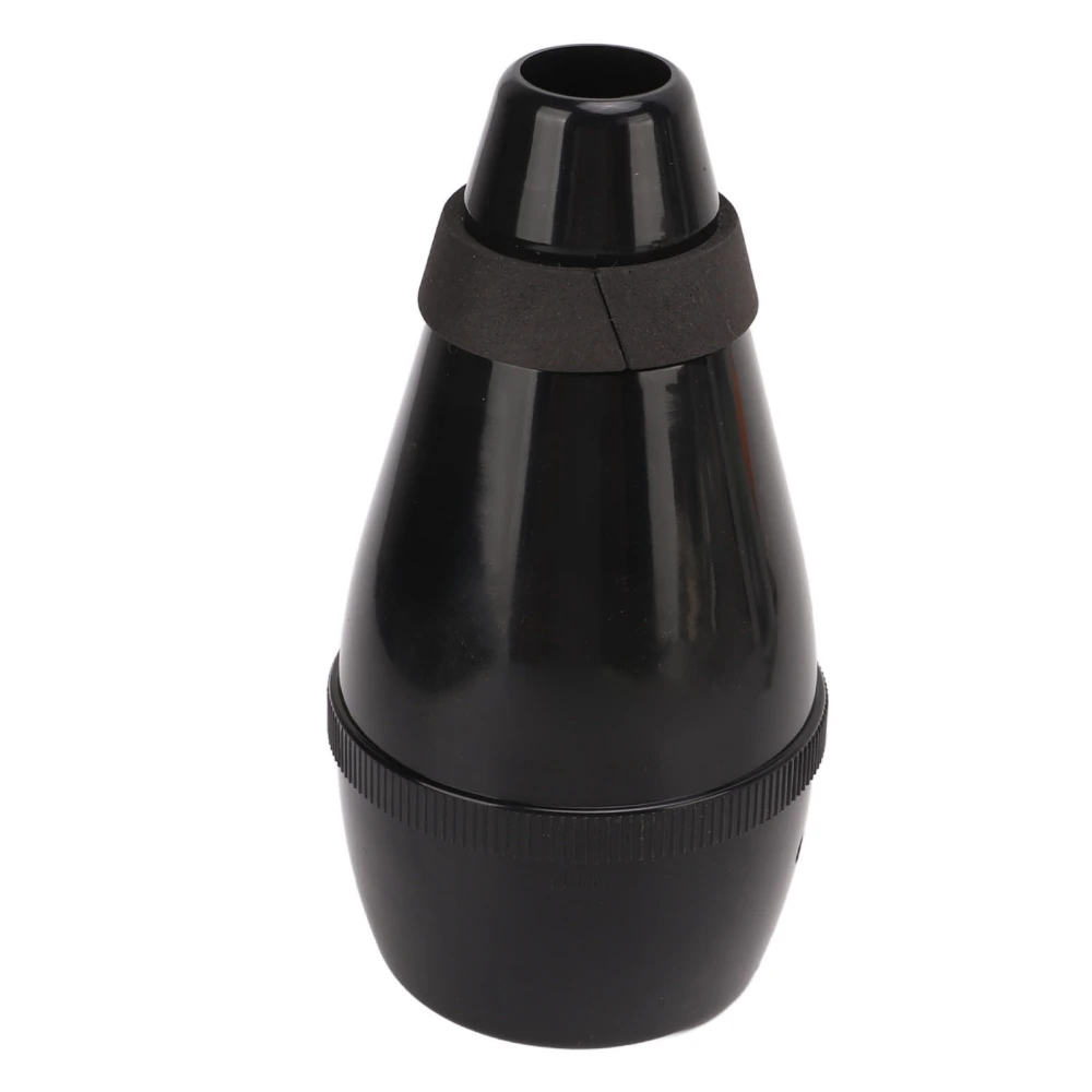 Trumpet Practice Mute Lightweight ABS Silencer Fully Enclosed for Beginners Students ND24 Black