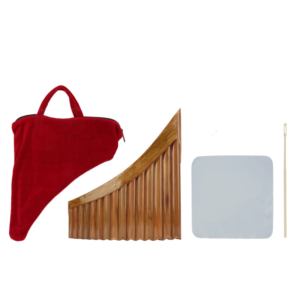 Pan Flute Pure Nature Bamboo Environmental Friendly Chinese Traditional 15 Pipes G Key Woodwind Instrument Right Hand