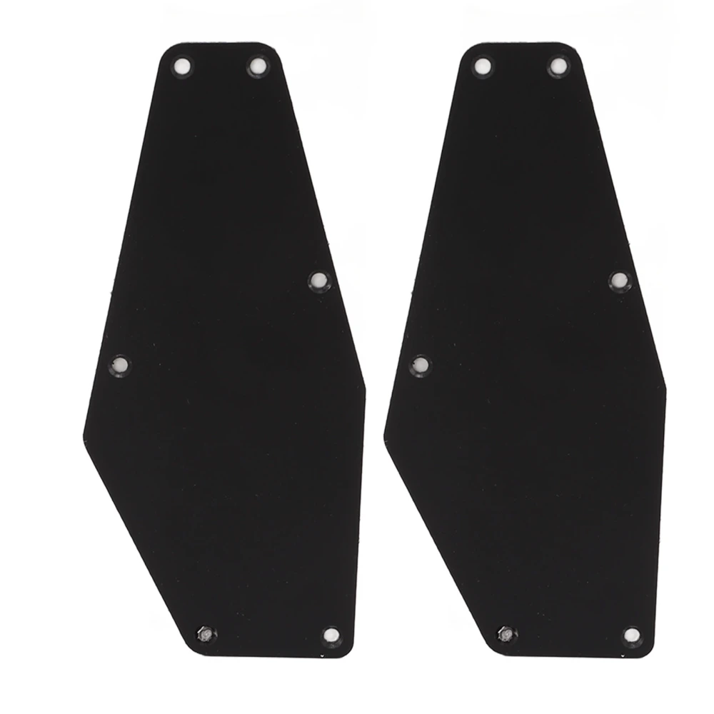 2Pcs Guitar Back Plate Bass Electric Instrument Pick Guards Plastic for Protecting Decorating