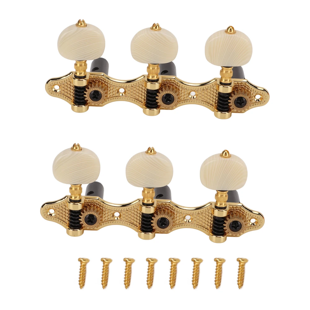 2 Pcs Classical Guitar Tuners 3L3R Acoustic Guitar String Tuning Pegs Dragon Scales Tuners Machine Head
