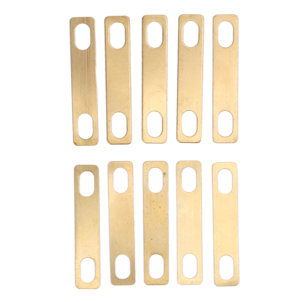 10 Pcs Guitar Neck Shim Brass Corrosion Proof Universal Neck Heightened Shims for Bass