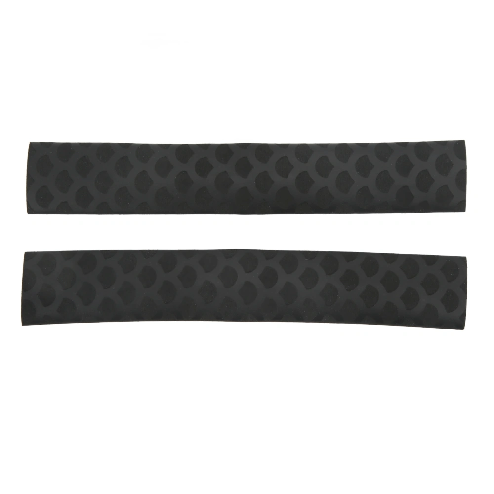 2 Pcs Drumstick Grips Matte Skid Proof Re Washable Fish Scale Pattern Drumstick Wrap Black