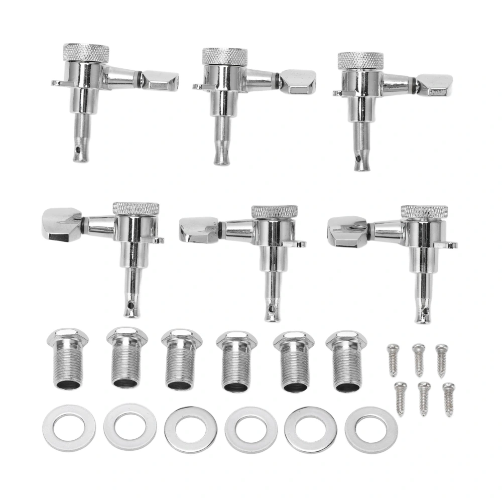 6 Set Tuning Pegs Electric Guitar Machine Heads Tuners Parts Accessories 1:18 Sealed Locking 3L and 3R