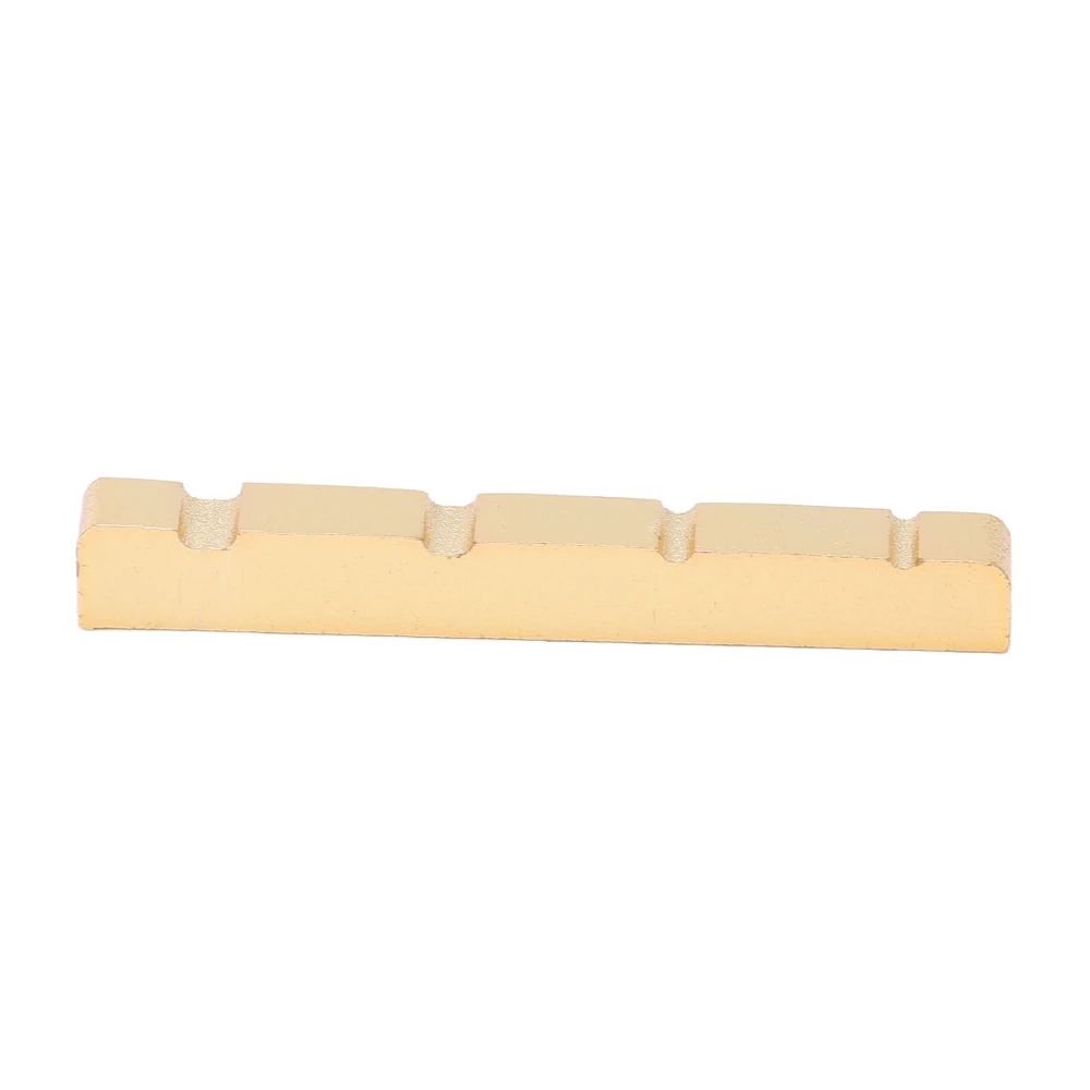 Electric Bass Nut 38mm 4 String Acoustic Guitar Replacement Metal Slotted String Nut