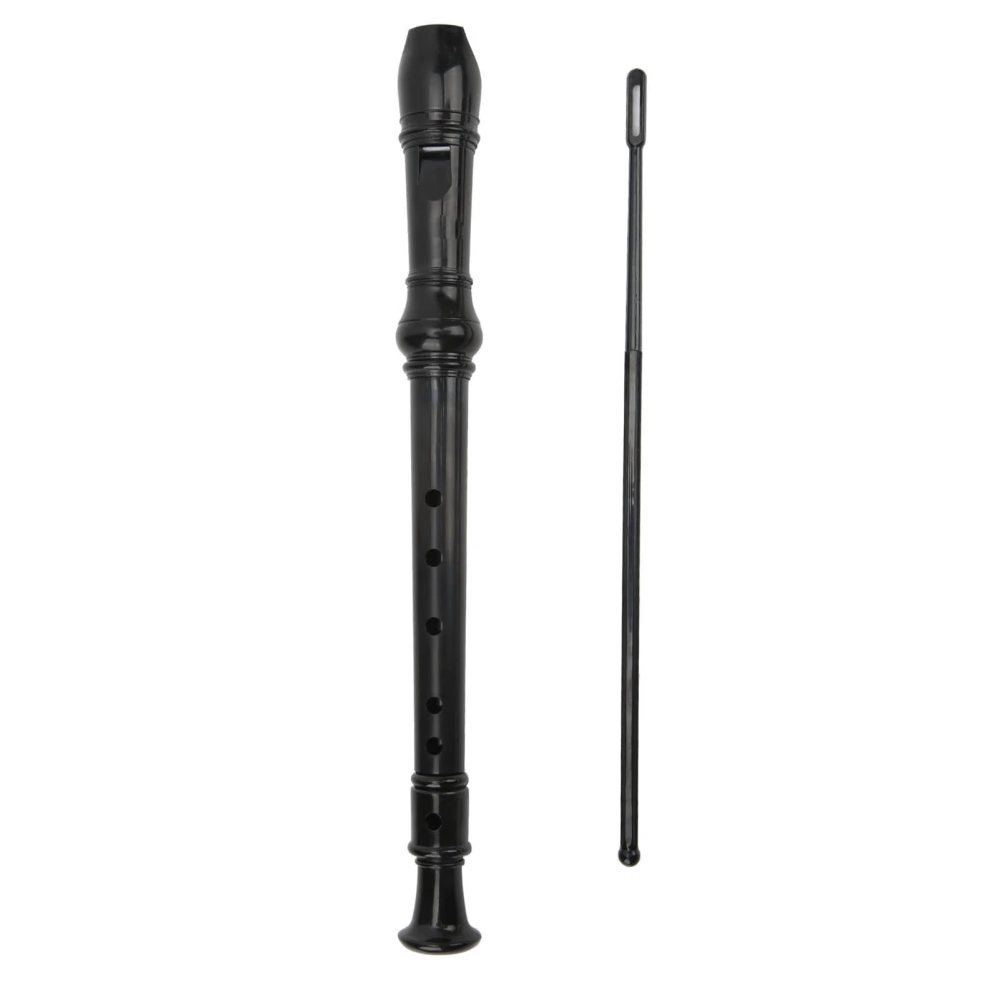 Recorder Instrument Soprano German Style ABS 6 Holes with Cleaning Stick for Children Kids
